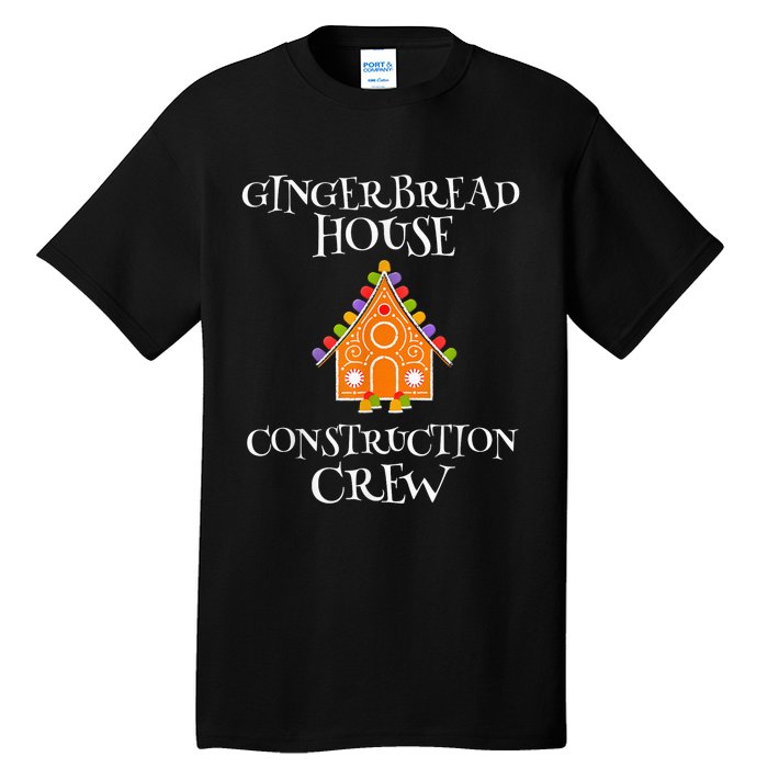 Gingerbread House Construction Crew Decorating Baking Xmas Tall T-Shirt