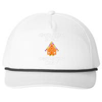 Gingerbread House Construction Crew Decorating Baking Xmas Snapback Five-Panel Rope Hat