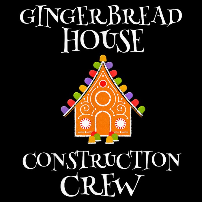 Gingerbread House Construction Crew Decorating Baking Xmas Drawstring Bag