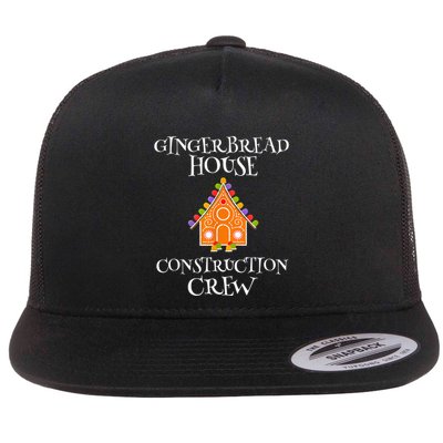 Gingerbread House Construction Crew Decorating Baking Xmas Flatbill Hat