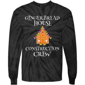 Gingerbread House Construction Crew Decorating Baking Xmas Tie-Dye Long Sleeve Shirt