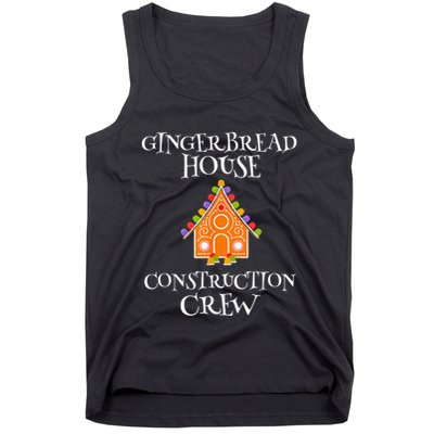 Gingerbread House Construction Crew Decorating Baking Xmas Tank Top