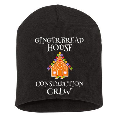 Gingerbread House Construction Crew Decorating Baking Xmas Short Acrylic Beanie