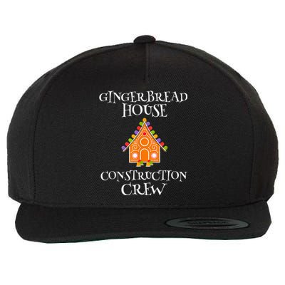 Gingerbread House Construction Crew Decorating Baking Xmas Wool Snapback Cap