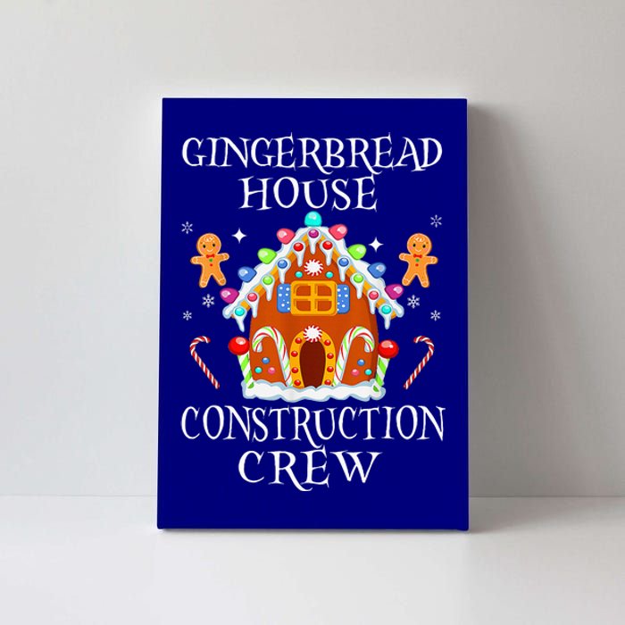 Gingerbread House Construction Crew Decorating Baking Xmas  Canvas