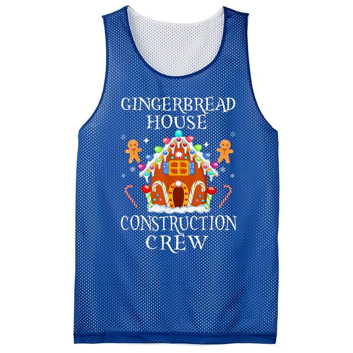 Gingerbread House Construction Crew Decorating Baking Xmas  Mesh Reversible Basketball Jersey Tank