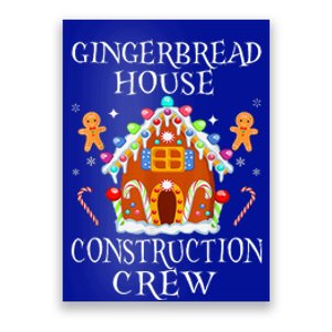 Gingerbread House Construction Crew Decorating Baking Xmas  Poster