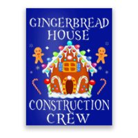 Gingerbread House Construction Crew Decorating Baking Xmas  Poster