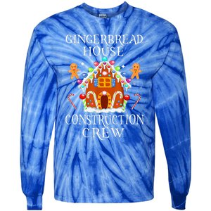 Gingerbread House Construction Crew Decorating Baking Xmas  Tie-Dye Long Sleeve Shirt