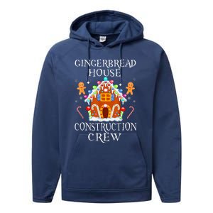 Gingerbread House Construction Crew Decorating Baking Xmas  Performance Fleece Hoodie