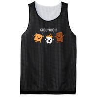 Group Hug Camping Campfire Chocolate Marshmallow SMores Mesh Reversible Basketball Jersey Tank