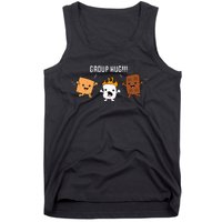 Group Hug Camping Campfire Chocolate Marshmallow SMores Tank Top