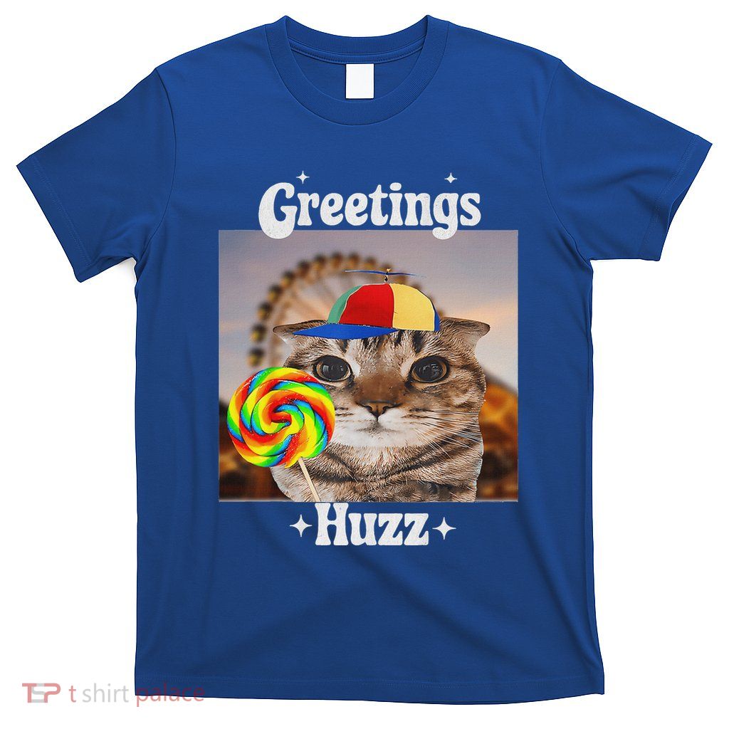 Greetings Huzz Cat Lollipop T-Shirt