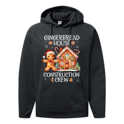 Gingerbread House Construction Crew Cookie Baking Christmas Performance Fleece Hoodie