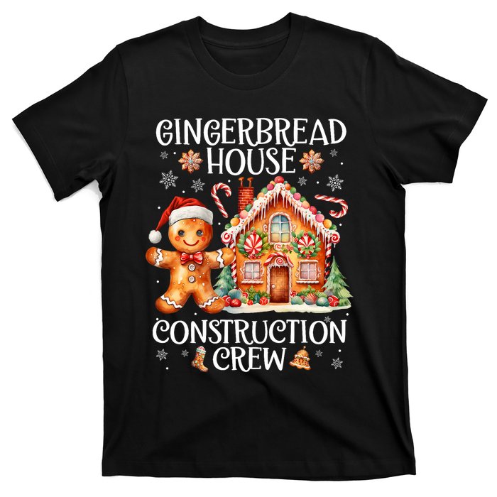 Gingerbread House Construction Crew Cookie Baking Christmas T-Shirt