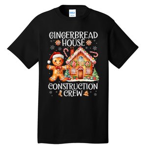 Gingerbread House Construction Crew Cookie Baking Christmas Tall T-Shirt