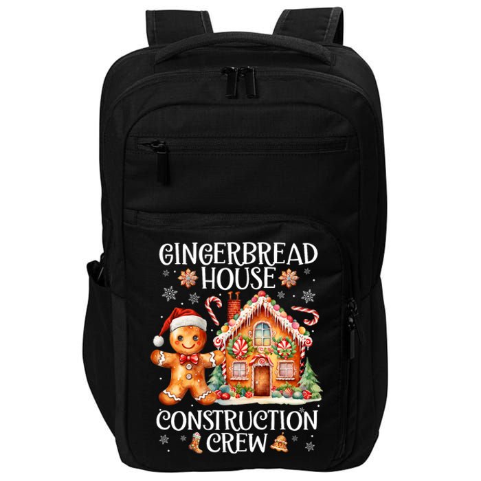 Gingerbread House Construction Crew Cookie Baking Christmas Impact Tech Backpack