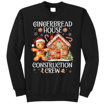 Gingerbread House Construction Crew Cookie Baking Christmas Tall Sweatshirt