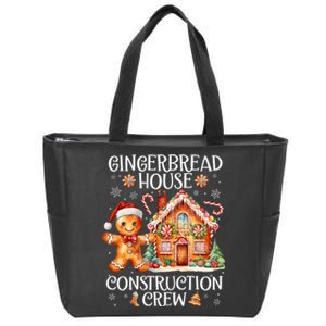 Gingerbread House Construction Crew Cookie Baking Christmas Zip Tote Bag