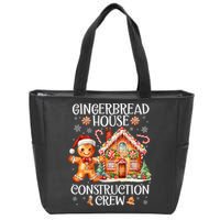 Gingerbread House Construction Crew Cookie Baking Christmas Zip Tote Bag