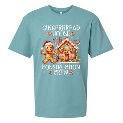 Gingerbread House Construction Crew Cookie Baking Christmas Sueded Cloud Jersey T-Shirt