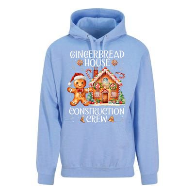 Gingerbread House Construction Crew Cookie Baking Christmas Unisex Surf Hoodie