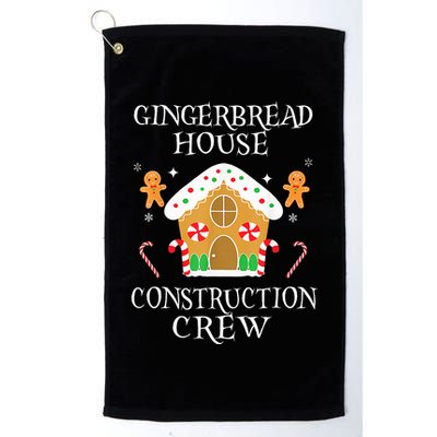 Gingerbread House Construction Crew Decorating Baking Xmas  Golf Towel
