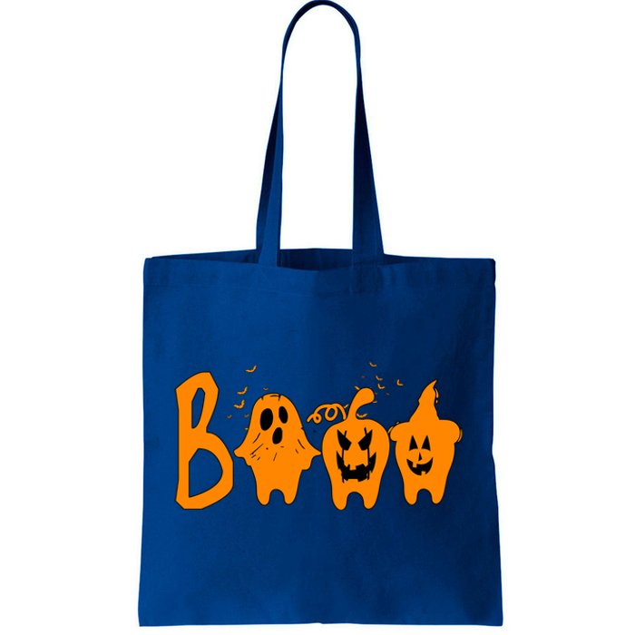 Group Halloween Costume Teeth Booo Pumpkin Witch Ghost Funny Gift Tote Bag