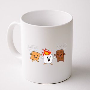 Group Hug Camping Campfire Chocolate Marshmallow SMores Coffee Mug