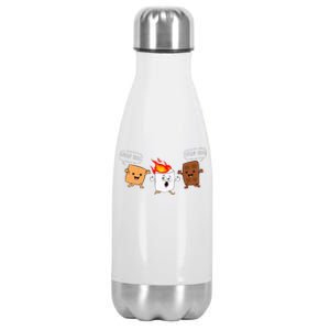 Group Hug Camping Campfire Chocolate Marshmallow SMores Stainless Steel Insulated Water Bottle