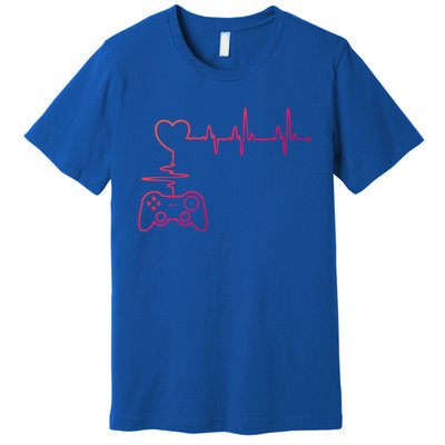 Gaming Heartbeat Clothing Gamer Heartbeat Cool Gift Premium T-Shirt