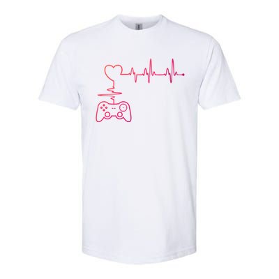 Gaming Heartbeat Clothing Gamer Heartbeat Cool Gift Softstyle CVC T-Shirt