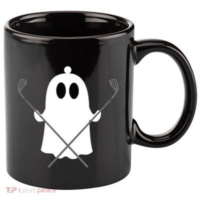 Golfer Halloween Costume Ghost Golf Ball Apparel Gift 11oz C Handle Ceramic Mug