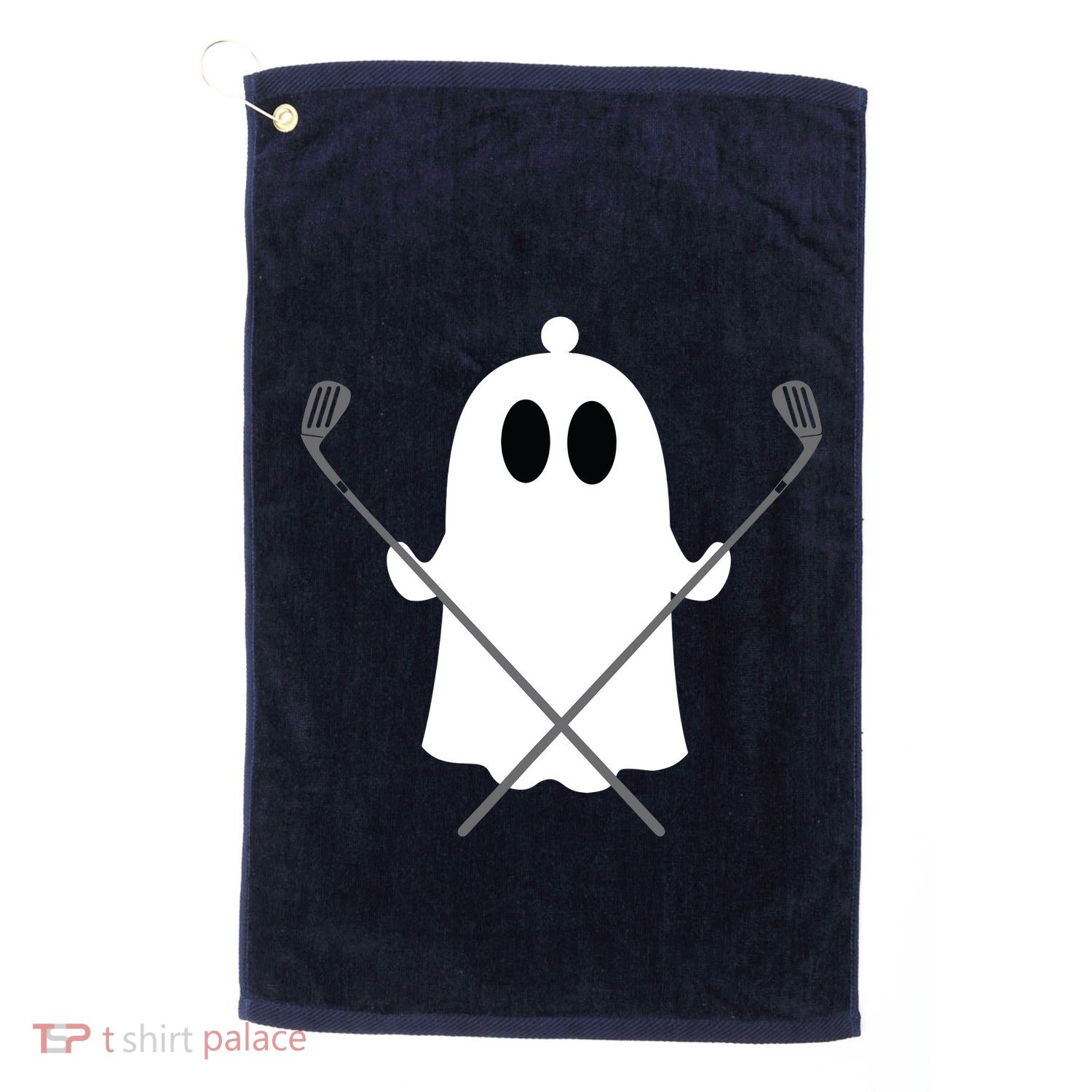 Golfer Halloween Costume Ghost Golf Ball Apparel Gift Platinum Collection Golf Towel