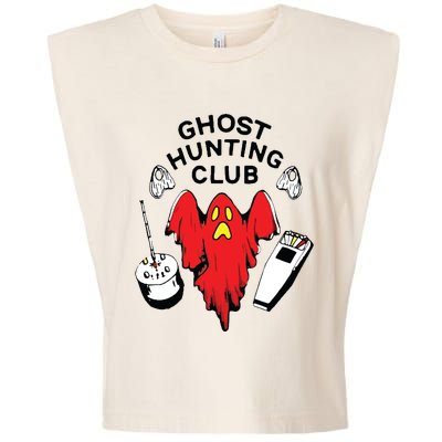 Ghost Hunting Club Funny Garment-Dyed Women's Muscle Tee