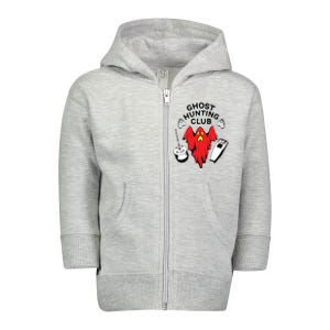 Ghost Hunting Club Funny Toddler Zip Fleece Hoodie