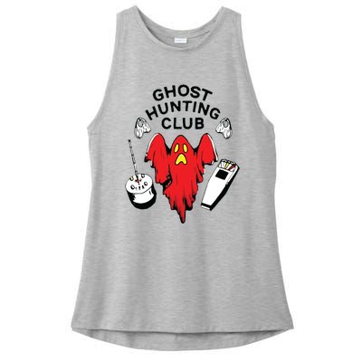 Ghost Hunting Club Funny Ladies PosiCharge Tri-Blend Wicking Tank