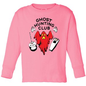 Ghost Hunting Club Funny Toddler Long Sleeve Shirt