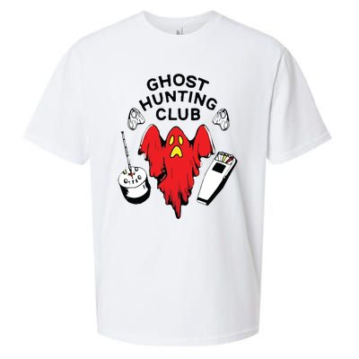 Ghost Hunting Club Funny Sueded Cloud Jersey T-Shirt