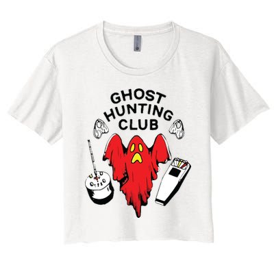 Ghost Hunting Club Funny Crop Top