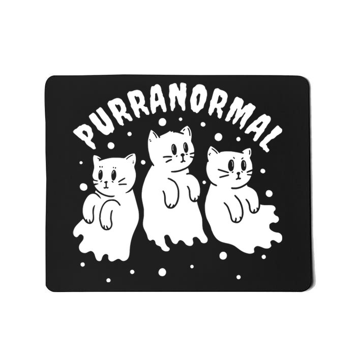 Ghost Hunting Cat Paranormal Investigator Ghost Researcher Mousepad