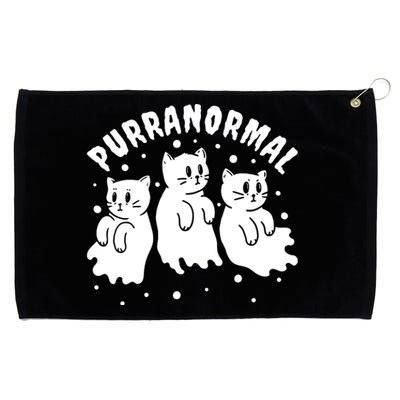 Ghost Hunting Cat Paranormal Investigator Ghost Researcher Grommeted Golf Towel