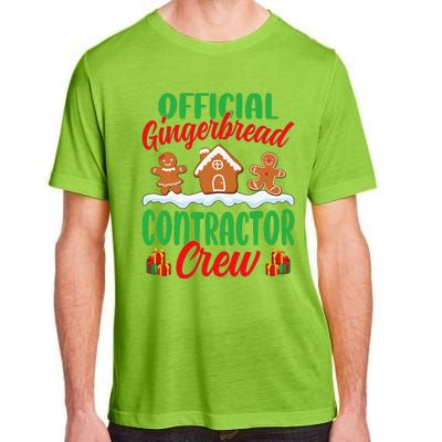 Gingerbread House Contractor Crew Funny Christmas Adult ChromaSoft Performance T-Shirt