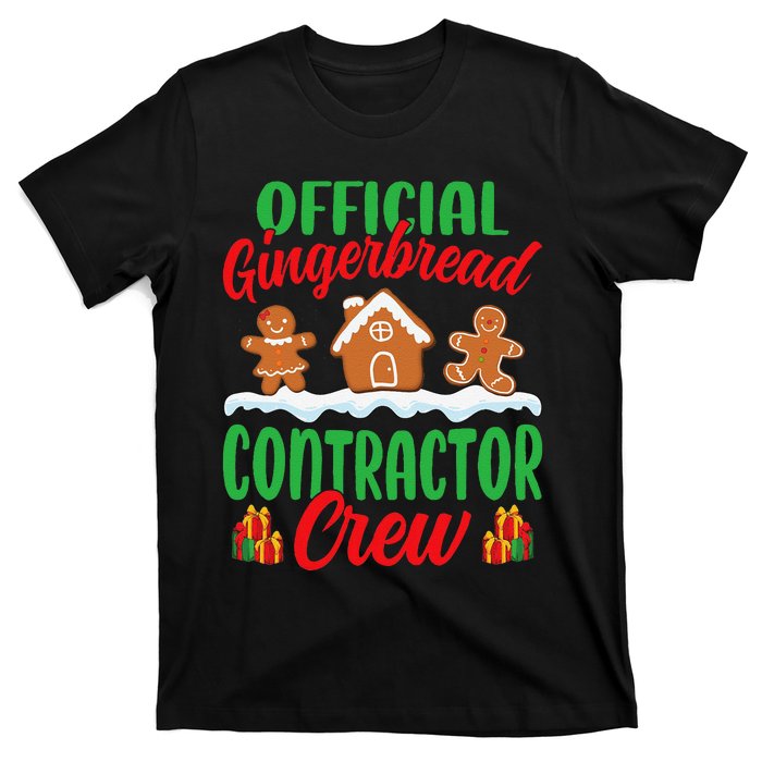 Gingerbread House Contractor Crew Funny Christmas T-Shirt