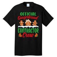 Gingerbread House Contractor Crew Funny Christmas Tall T-Shirt