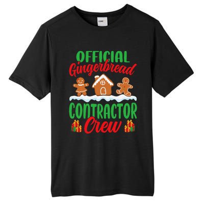 Gingerbread House Contractor Crew Funny Christmas Tall Fusion ChromaSoft Performance T-Shirt