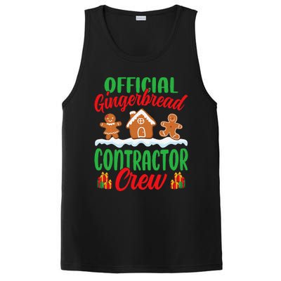 Gingerbread House Contractor Crew Funny Christmas PosiCharge Competitor Tank