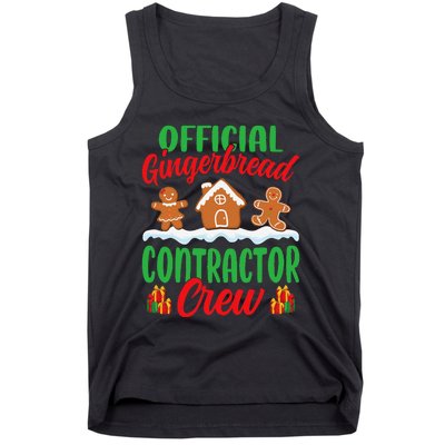 Gingerbread House Contractor Crew Funny Christmas Tank Top