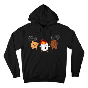 Group Hug Camping Campfire Chocolate Marshmallow SMores Hoodie