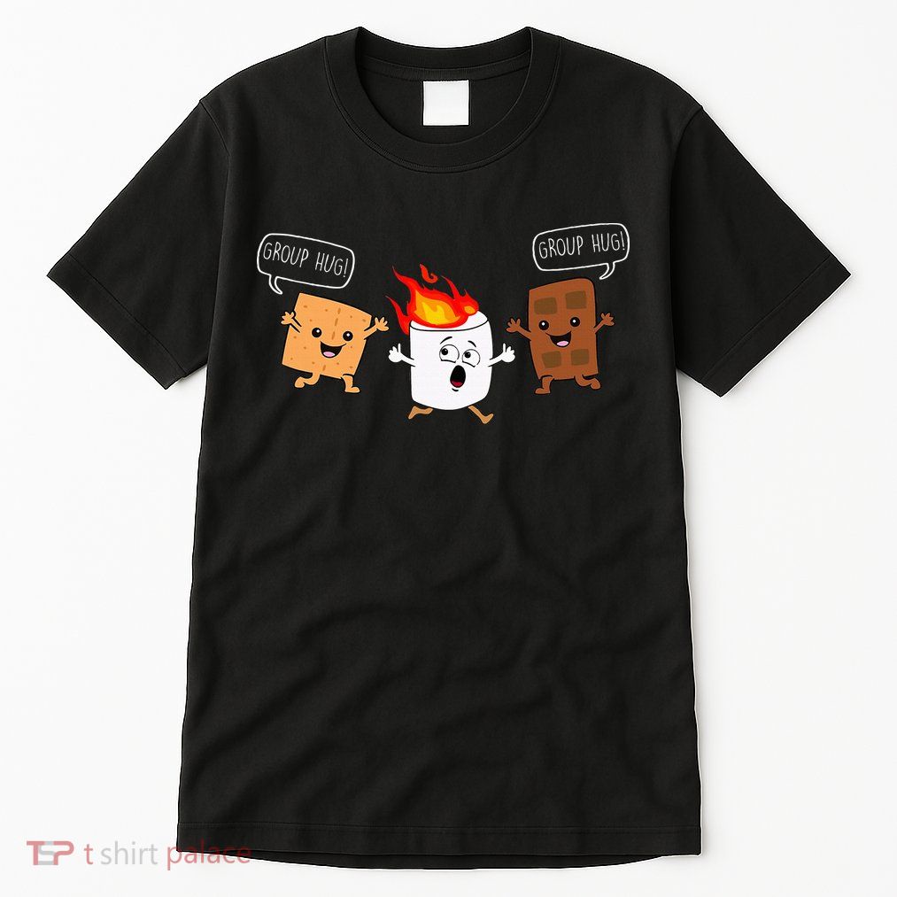 Group Hug Camping Campfire Chocolate Marshmallow SMores Tall T-Shirt